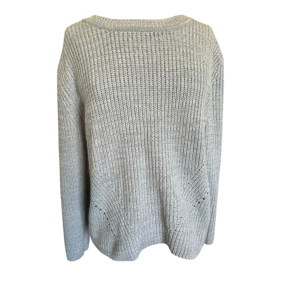 Harper Heritage Knit Criss Cross Back Long Sleeve Sweater Medium